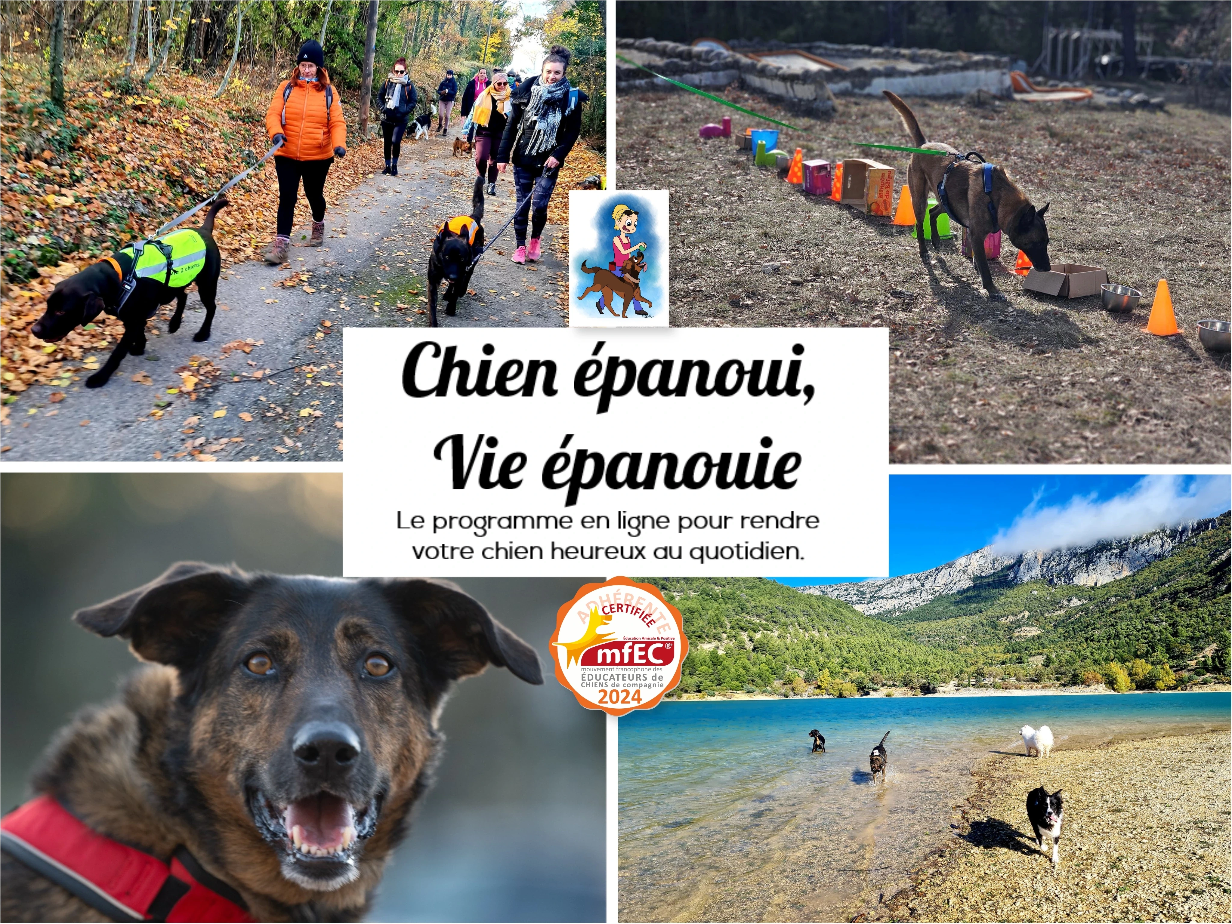 Thriving Life training poster from 1vie2chiens